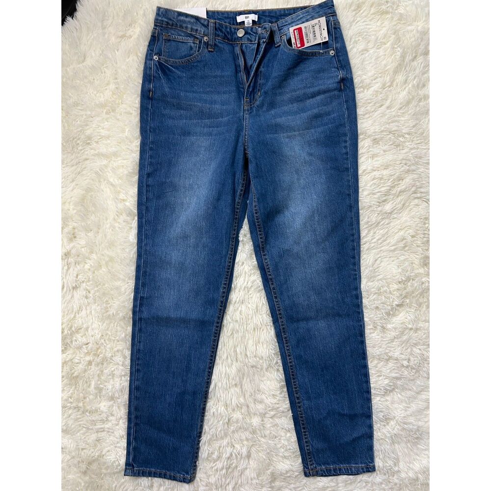 NWT BP Nordstrom Womens Size 30 Authentic Blue Wash Slim Straight Jeans Stretch